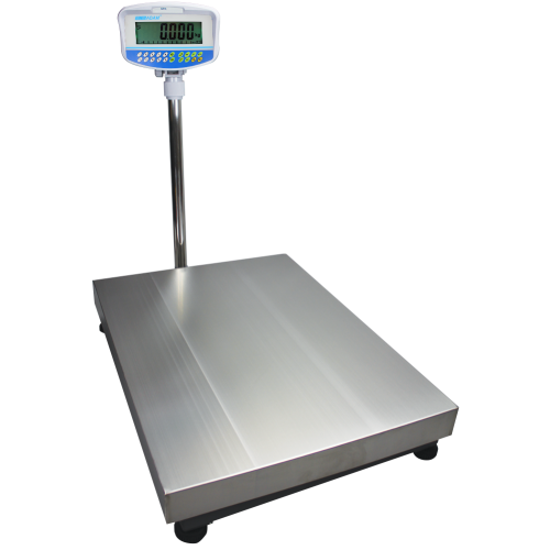 Adam Equipment GFK Approved Floor Checkweighing Scales, External Calibration, 150 kg Capacity, 50 g Readability, 400 x 500 mm Pan Size - GFK 150Mplus - Click Image to Close